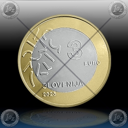 3 EVRO SLOVENIJA 2025 (Nova Gorica - Gorizia) UNC